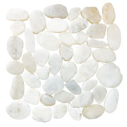 Pacific Beach Pebbles | Sliced (12 x 12 Mesh Sheet) Arctic