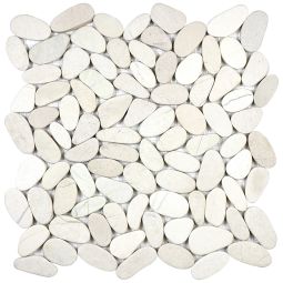 Zen Pebble | 12"x 12" Serenity Ivory Flat